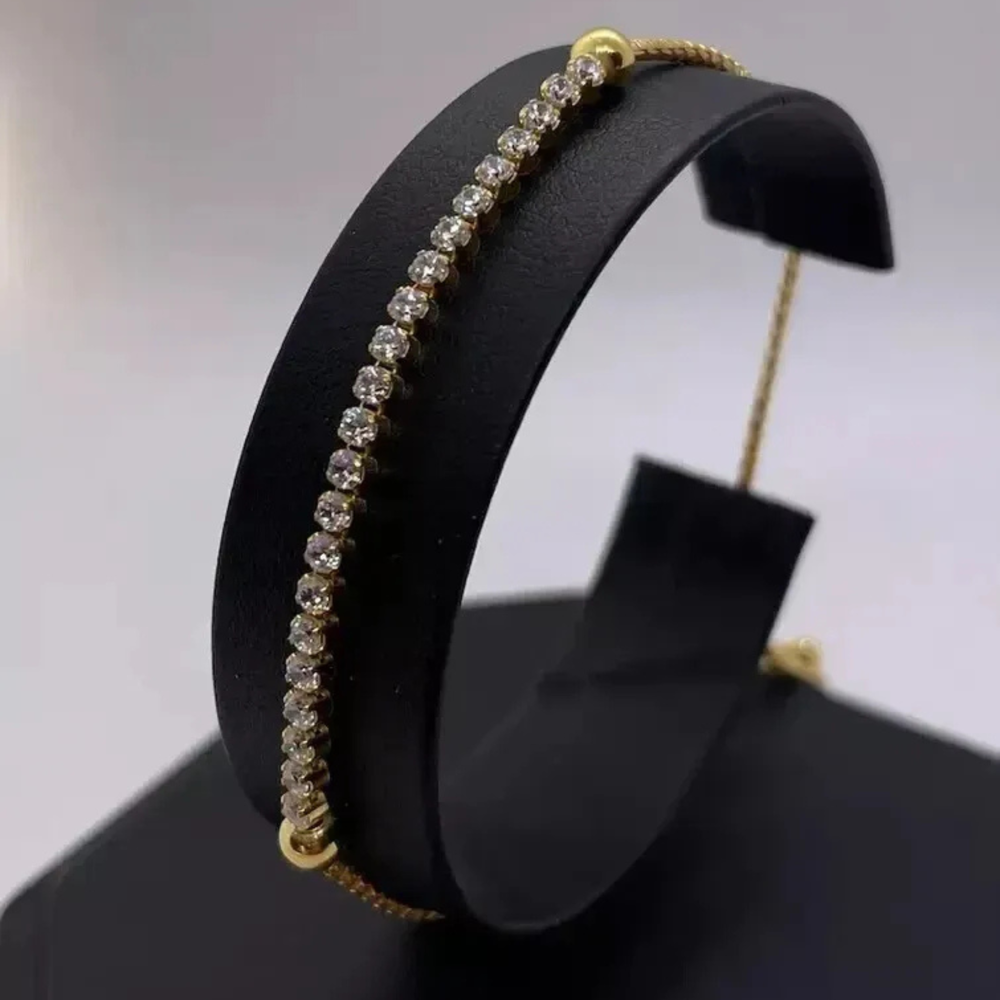 Bracelet Tennis Éclat Doré