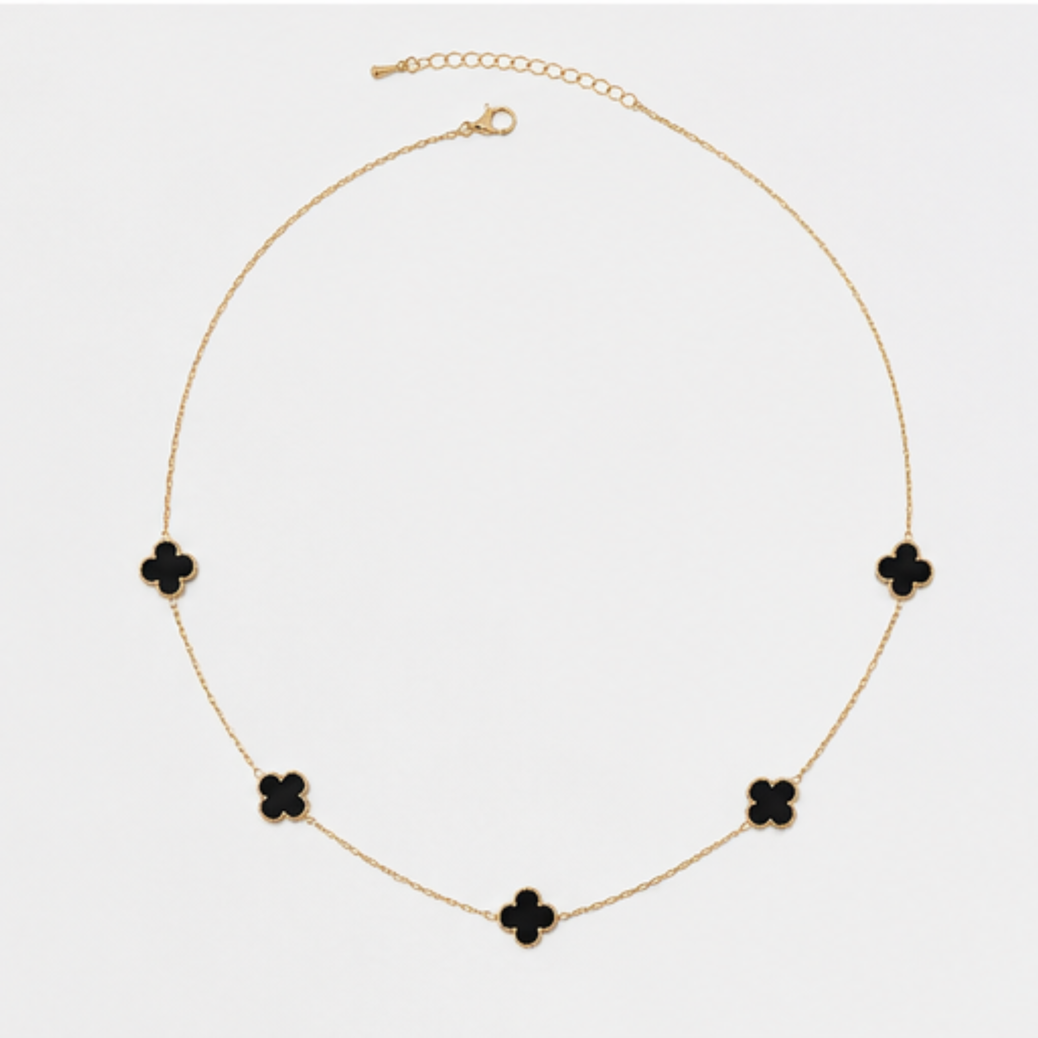 Collier Trèfle Noir